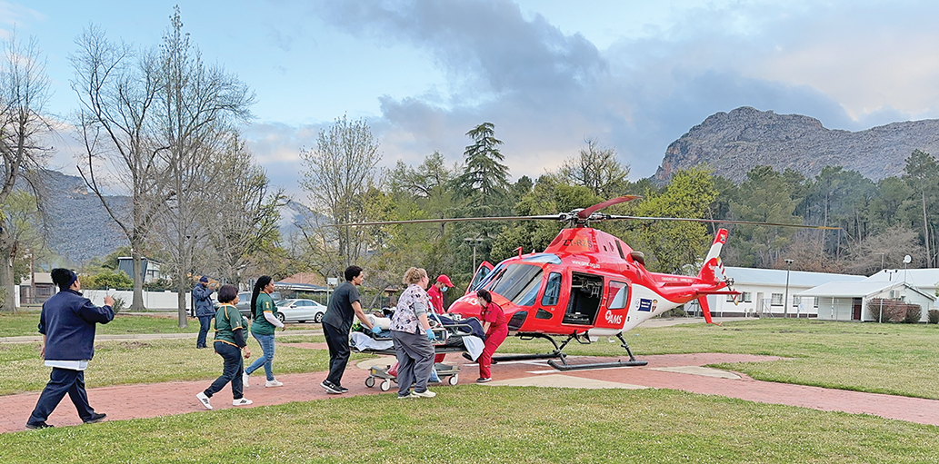 AMS vlieg beseerde man na Tygerberg hospitaal