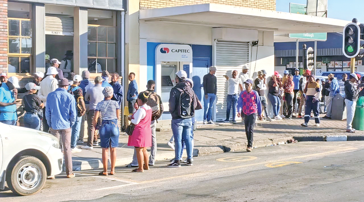 What's going on with the long queues at ATM's?